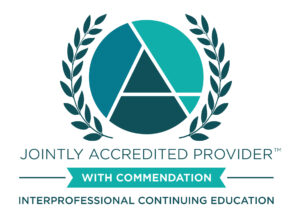 A logo indicating WashU Medicine is jointly accredited by the Accreditation Council for Continuing Medical Education (ACCME), the Accreditation Council for Pharmacy Education (ACPE), and the American Nurses Credentialing Center (ANCC), to provide continuing education for the healthcare team.